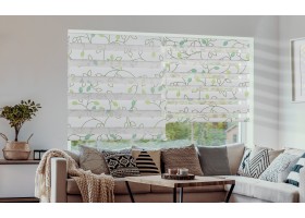 Store enrouleur Zébra 45X170cm motifs
