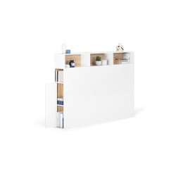 Tête de lit Léo 145cm + rangement bois/b