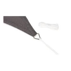 Voile d'ombrage triangulaire gris 5X5X5M