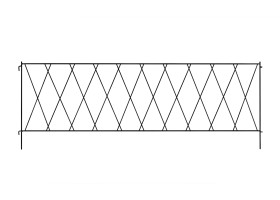 Bordure de jardin métallique x4