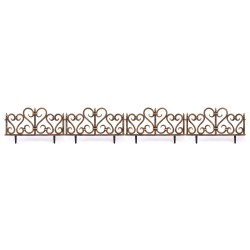 Bordurettes bronze style fer forgé x10