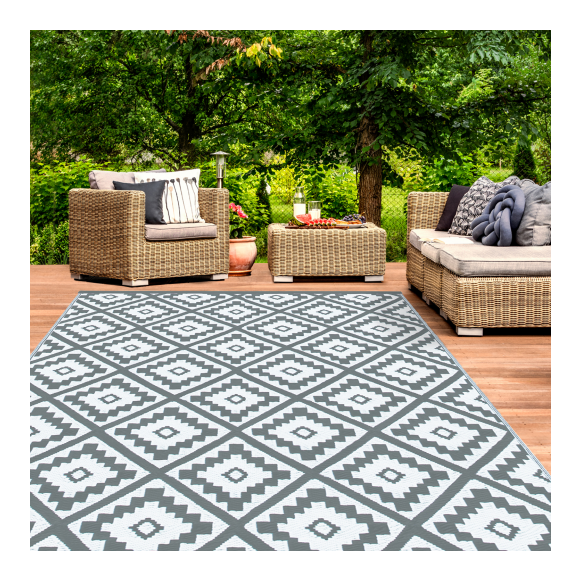 Tapis Exterieur 120X180Cm Vahine Gris