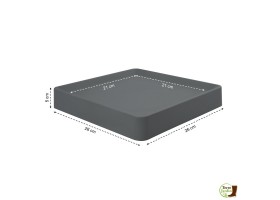 Support roulant plantes 21x21cm