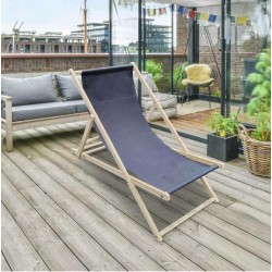 Lot de 2 chaises longues