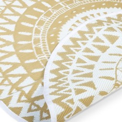 Tapis ext rond 150cm Maori beige