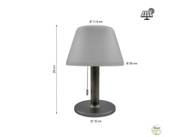 Lampe de table solaire
