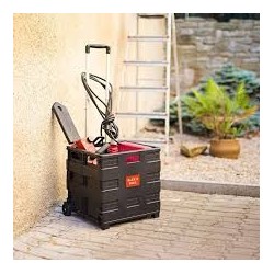 Caisse pliante sur roues 38x38cm