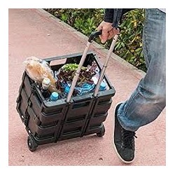 Caisse pliante sur roues 38x38cm
