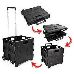 Caisse pliante sur roues 38x38cm