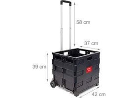 Caisse pliante sur roues 38x38cm