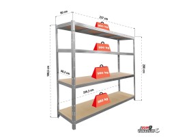 Etagère métal format Rack