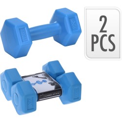 Jeu d'haltères 2X1Kg bleu