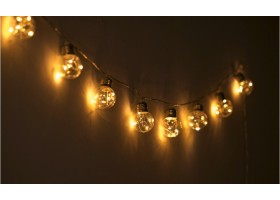 Guirlande solaire 10 ampoules filament