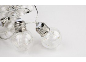Guirlande solaire 10 ampoules filament