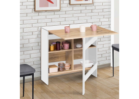 Table console pliable Andy + rangement b