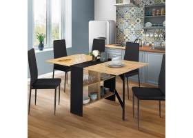 Table console pliable Andy + rangement n