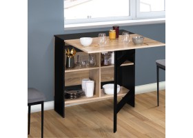 Table console pliable Andy + rangement n