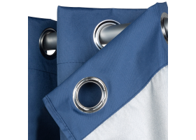Rideaux thermiques bleu x 2