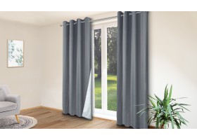 Rideaux thermiques gris anthracite x 2