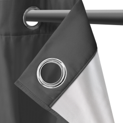 Rideaux thermiques gris anthracite x 2