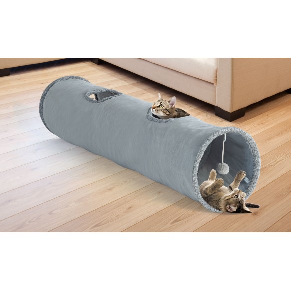 Tunnel pour chat 130x30cm
