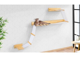 Composition murale pour chat