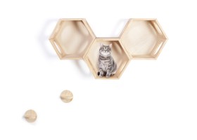 Etagères modulables pour chat x3