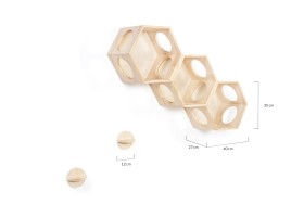 Etagères modulables pour chat x3