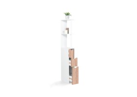 Meuble WC 1 porte et 2 tiroirs - bois