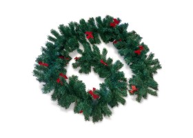 Guirlande sapin noeuds rouges