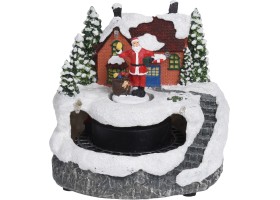 Scène de Noël train