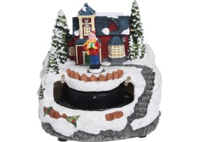 Scène de Noël train