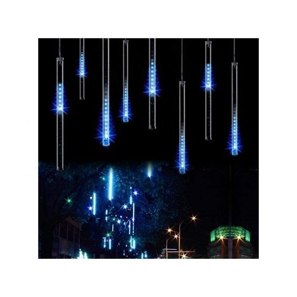 10 tubes lumineux 100 led effet goutte