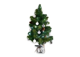Sapin décoré + guirlande H.50 cm