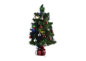 Sapin décoré + guirlande H.50 cm