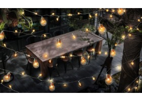 Lampe solaire 100 Led + 11 ampoules