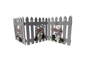 Barrière décorative 54X20cm gris