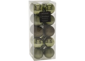 Boules Noel 4Cm X20 Vert