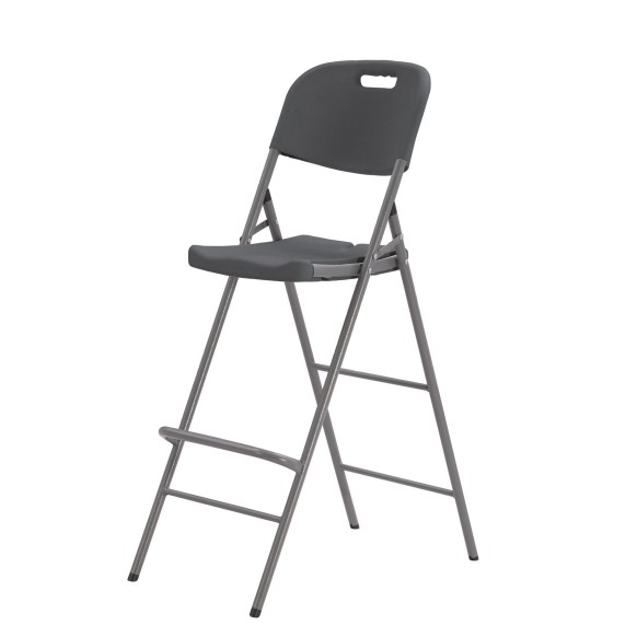 Chaise haute pliante grise
