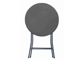 Table haute pliante grise