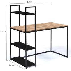 Bureau Manhattan avec étagères