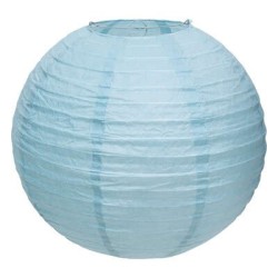 Lanterne boule D.35cm  Bleu