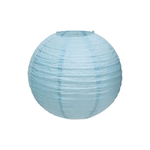 Lanterne boule D.35cm  Bleu