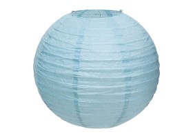 Lanterne boule D.35cm  Bleu