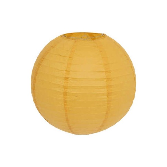 Lanterne boule D.35cm  Ocre