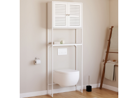 Meuble dessus WC persiennes