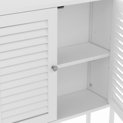 Meuble dessus WC persiennes