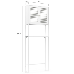 Meuble dessus WC persiennes