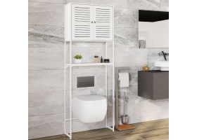 Meuble dessus WC persiennes