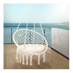 Fauteuil suspendu macramé